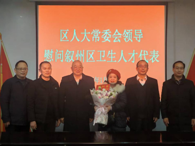 区人大常委会领导慰问叙州区卫生人才代表