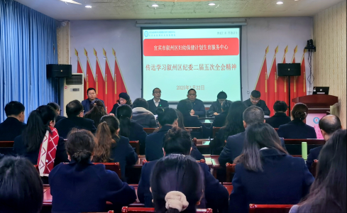 区妇计中心传达学习叙州区第二届纪律检查委员会第五次全体会议精神